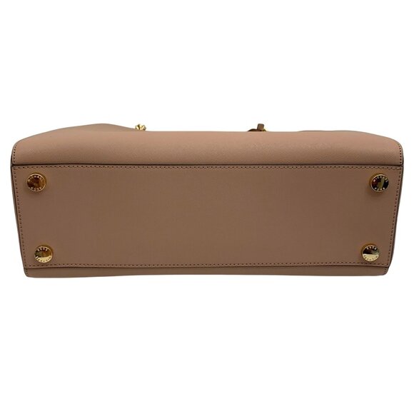 Michael Kors Susannah Blush Pink/Nude Saffiano Leather Large Shoulder Bag VGC - Picture 8 of 11